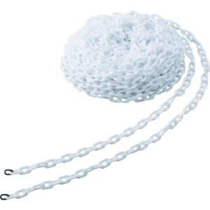 トラスコ TRUSCO トラスコ TPC-6W プラチェーン 6MM×30M 白 TRUSCO