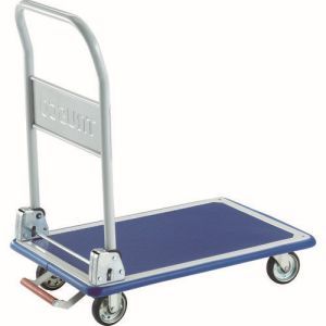 トラスコ TRUSCO トラスコ プレス製台車 ドンキーカート 折りたたみ式740×480 ピン式固定車S付 101NKB メーカー直送 代引不可 北海道・沖縄・離島不可