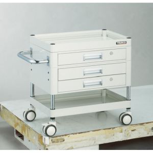 トラスコ中山 TRUSCO ファルコンワゴン 引出付 750X500 ウレタン双輪 W色 FAW-672XZD-W メーカー直送 代引不可