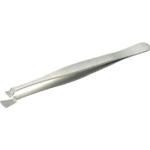トラスコ TRUSCO トラスコ 耐酸耐磁ピンセット 120mm 先端幅8mm ウエハー用 1本 85C-SA