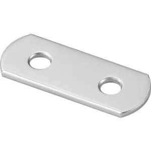トラスコ中山 TRUSCO ジョイント金具19型フラット クロム 長さ50 穴数2 TK19-F2C