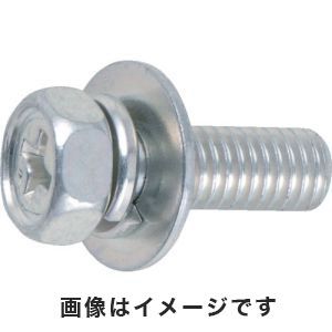 トラスコ中山 TRUSCO 組込ボルト アブセットP-3 三価白 サイズM6×15 21本入 B768-0615