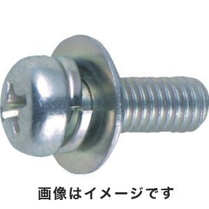 トラスコ中山 TRUSCO ナベ頭組込ネジ 三価白P-3 サイズM3×12 91本入 B750-0312