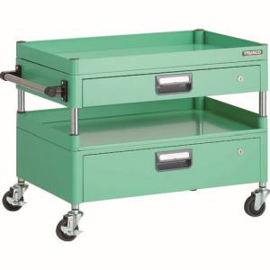 トラスコ TRUSCO トラスコ PEW-671H1VZ-YG フェニックスワゴン 省音 750X500XH600 引出付 3方棚板付 YG色 TRUSCO メーカー直送 代引不可 沖縄 離島不可