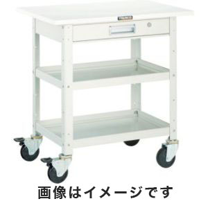 トラスコ中山 TRUSCO バーディワゴン 600X400 引出 天板付 YG色 BDW-762TV-YG メーカー直送 代引不可