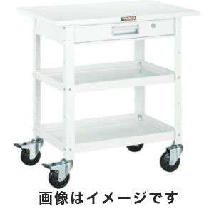 トラスコ中山 TRUSCO バーディワゴン 600X400 引出 天板付 YG色 BDW-962TV-YG メーカー直送 代引不可