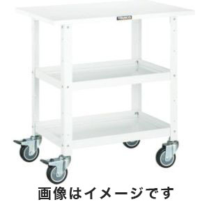 トラスコ中山 TRUSCO バーディワゴン 750X500 天板付 ウレタン車輪 YG色 BDW-972TU-YG メーカー直送 代引不可