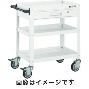 トラスコ中山 TRUSCO バーディワゴン 600X400 引出付 ウレタン車輪 YG色 BDW-963VU-YG メーカー直送 代引不可