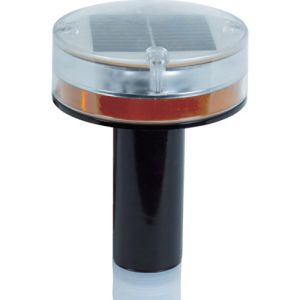 トラスコ TRUSCO トラスコ 内照式ソーラーLED工事灯 レッド TRC-360R