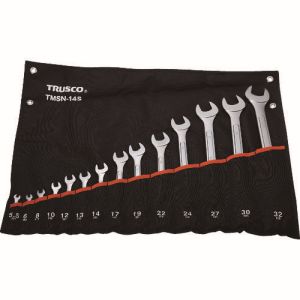 トラスコ TRUSCO トラスコTMSN-14S コンビネーションスパナセット パネルタイプ 14本組 TRUSCO