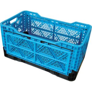 トラスコ TRUSCO トラスコ TR-MPB90-B 折りたたみメッシュコンテナ ブルー TRUSCO