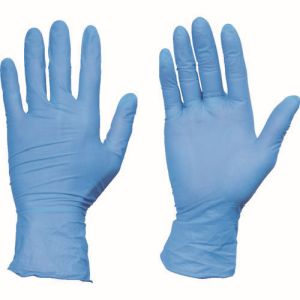 トラスコ TRUSCO トラスコ TGNN10BL 使い捨てニトリル手袋TGワーク 0.10 粉無青L 100枚 TRUSCO