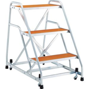 トラスコ TRUSCO トラスコ TAF-93MG アルミ製作業用踏台 マグネット保持キャスター 高さ0.9m3段 TRUSCO メーカー直送 代引不可
