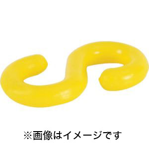 トラスコ中山 TRUSCO プラフックS型 蛍光イエロー 6MM (2個入) TCF6LY