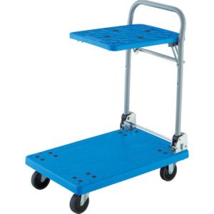 トラスコ中山 TRUSCO 樹脂台車 グランカート サイレント バリュータイプ 折りたたみ式簡易2檀 TP-7014K メーカー直送 代引不可 北海道沖縄離島不可