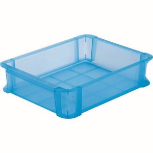 トラスコ TRUSCO トラスコ スケルトンカラーコンテナ 6L 青 TSK-6B