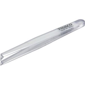 トラスコ中山 TRUSCO 透明プラスチック製ピンセット 120mm 先曲型 TPP-232-TM