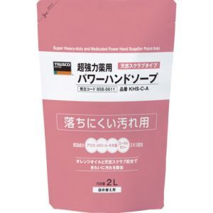 トラスコ TRUSCO トラスコ KHS-C-A 薬用超強力パワーハンドソープ詰替パック 2.0L TRUSCO