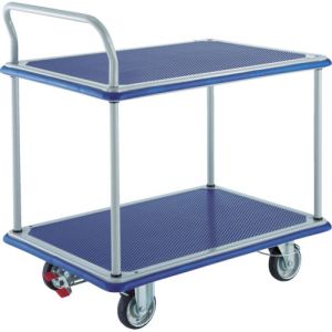トラスコ TRUSCO トラスコ 304NJKRS-4 プレス製台車 ドンキーカート 片袖2段 4輪リングストッパー付 TRUSCO メーカー直送 代引不可 北海道 沖縄 離島不可