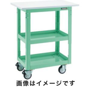 トラスコ TRUSCO トラスコ DLWS-A963TUJ-W ツールワゴンドルフィン 高さ調節式 天板付 4輪自在U W TRUSCO メーカー直送 代引不可 沖縄 離島不可