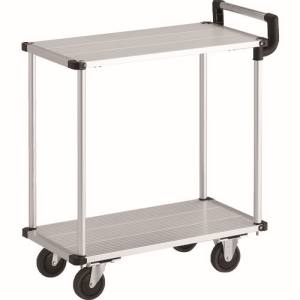 トラスコ TRUSCO トラスコ AL22-0736 アルミ台車 アルパカート 省音 2段式片袖タイプ 700×360mm TRUSCO メーカー直送 代引不可 北海道 沖縄 離島不可