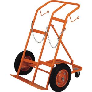 トラスコ TRUSCO トラスコ HT-65N ボンベ台車 四輪安定型 酸素 アセチレンボンベ二本積用 1台 TRUSCO メーカー直送 代引不可 北海道 沖縄 離島不可