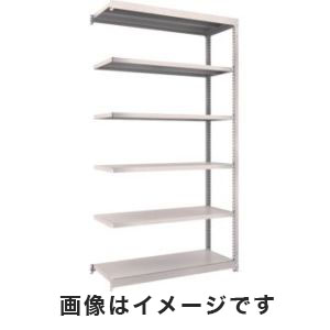 トラスコ TRUSCO トラスコ M1.5-7446B NG M1.5型軽中量棚 1160×445×2100 6段連結 ネオグレー メーカー直送 代引不可