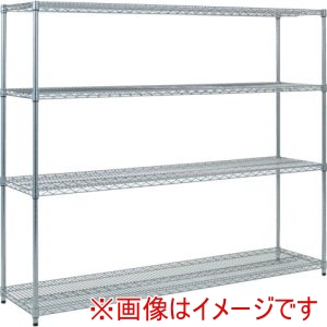 トラスコ中山 TRUSCO トラスコ中山 TME-5644 スチール製メッシュラック W1824XD457XH1533 4段  TRUSCO メーカー直送 代引不可 北海道沖縄離島不可
