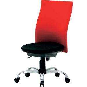 トラスコ TRUSCO トラスコ ハイバックオフィスチェアー 肘無 赤 1脚 TOFC330 R メーカー直送 代引不可 北海道・沖縄・離島不可