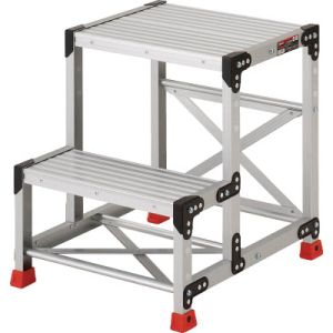 トラスコ TRUSCO トラスコ 作業用踏台 アルミ製・高強度タイプ 2段 1台 TSF-256 メーカー直送 代引不可 北海道・沖縄・離島不可