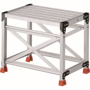 トラスコ TRUSCO トラスコ TSFGR-165 作業用踏台 アルミ製 グレーチング仕様 SUS金具 1段 高さ0.5m 天板500×400 TRUSCO メーカー直送 代引不可 沖縄 離島不可