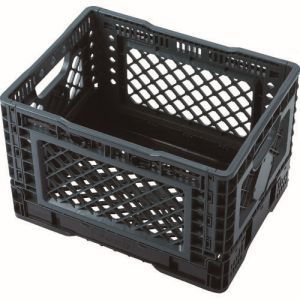 トラスコ TRUSCO トラスコ 折りたたみメッシュコンテナ25L グレー TR-MPB25-GY