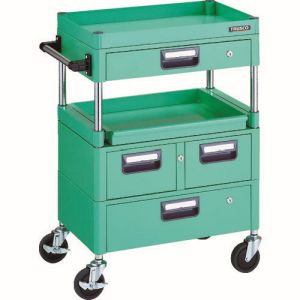 トラスコ中山 TRUSCO フェニックスワゴン 600X400 H880 引出付 スライド1段 YG PEW-961M1VWZ-YG メーカー直送 代引不可