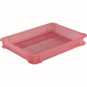 トラスコ TRUSCO トラスコ スケルトンカラーコンテナ 3L 赤 TSK-3R