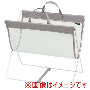 サキ サキ セルフワゴン レザー調 PVC×メッシュ R-358 グレー