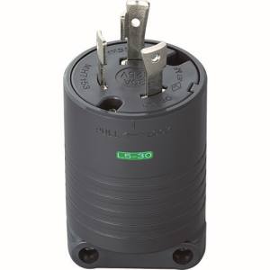 明工 明工 MH7153B 接地2P30A引掛プラグ L5-30 30A.125V 黒
