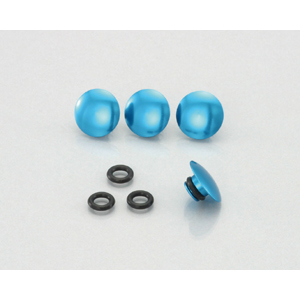 キタコ KITACO キタコ 0900-000-81113 キャップボルトカバー アルミ M8用 ブルー 4個 KITACO