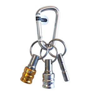 ベストツール BESTTOOL ベストツール BTH-22YW ビットホルダー 2PCカラビナ付 イエロー シルバー