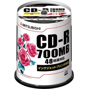 バーベイタム Verbatim バーベイタム SR80PP100 CD-R CDR 700MB 48倍速 100枚組 Verbatim