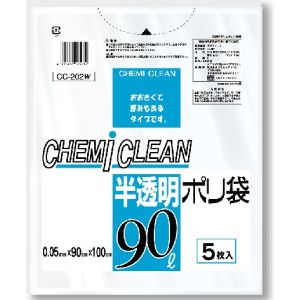 ケミカルジャパン ケミカルジャパン 半透明 ポリ袋 CC-202WS
