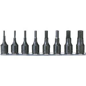 コーケン Ko-ken コーケン RS3012A8L52 3/8 9.5mm SQ. ヘックスビットソケットレールセット 全長52mm 8ヶ組