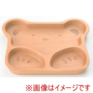萬洋 MANYO 萬洋 32-035 ブナ キッズプレート くま 20×22×2cm