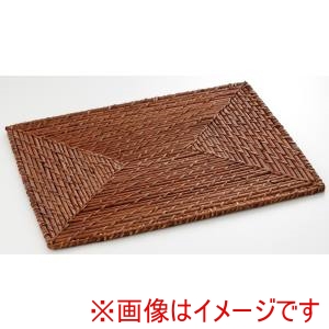 萬洋 MANYO 萬洋 29-053B ラタンマット茶 角長 40×30