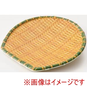 萬洋 MANYO 萬洋 91-304L 竹風メラミンプレート 箕ザル 大