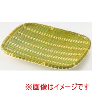 萬洋 MANYO 萬洋 91-306S 竹風メラミンプレート 青皮 角 小