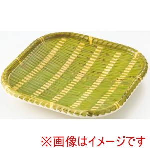 萬洋 MANYO 萬洋 91-307L 竹風メラミンプレート 青皮 正角 大