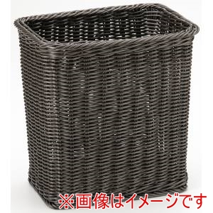 萬洋 MANYO 萬洋 91-406L 樹脂マルチバスケット角長 大 ダークブラウン