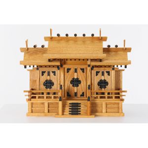 静岡木工 静岡木工 屋根違い三社 中 けやき色