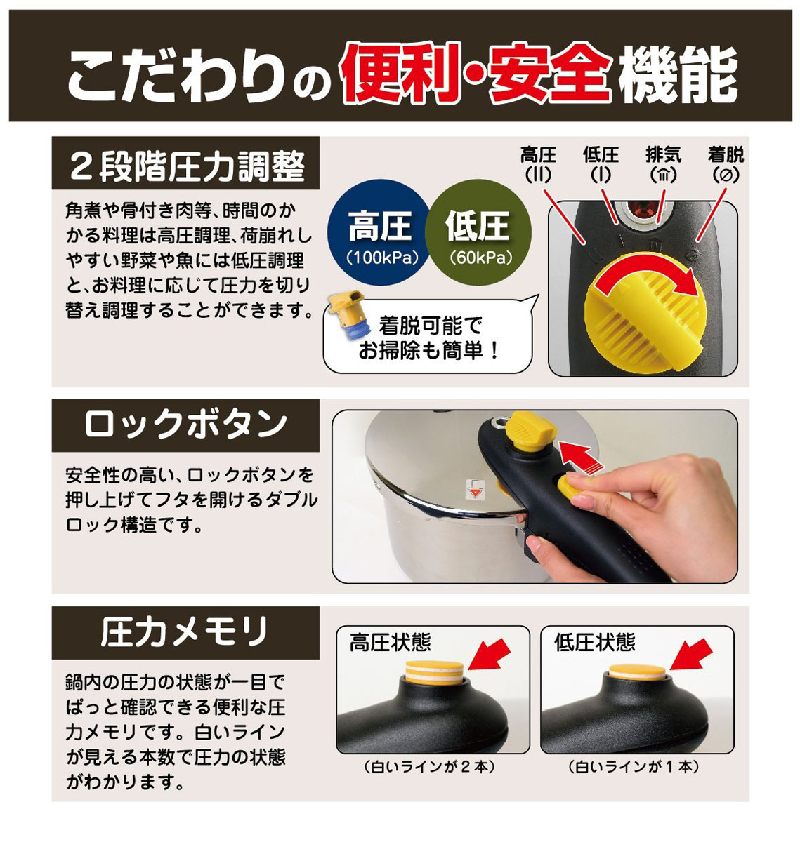  アオヤギコーポレーション ステンレス片手圧力鍋 3.2L IH対応 23150