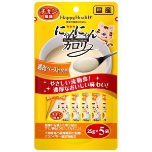 アースペット EARTH アースペット にゃんにゃんカロリー チキン風味 25g×5袋 HappyHealth